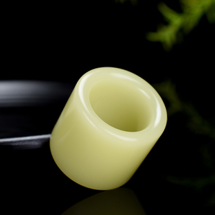 新疆和田玉黄口料扳指男士玉扳指玉戒指若羌黄口男款大扳指玉指环