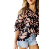 不退不換 舒适可爱随性断码 美国直邮J·Marie纯棉娃娃衫 短袖