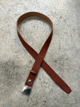 一物系列 3cm 白铜镀银 合页扣腰带