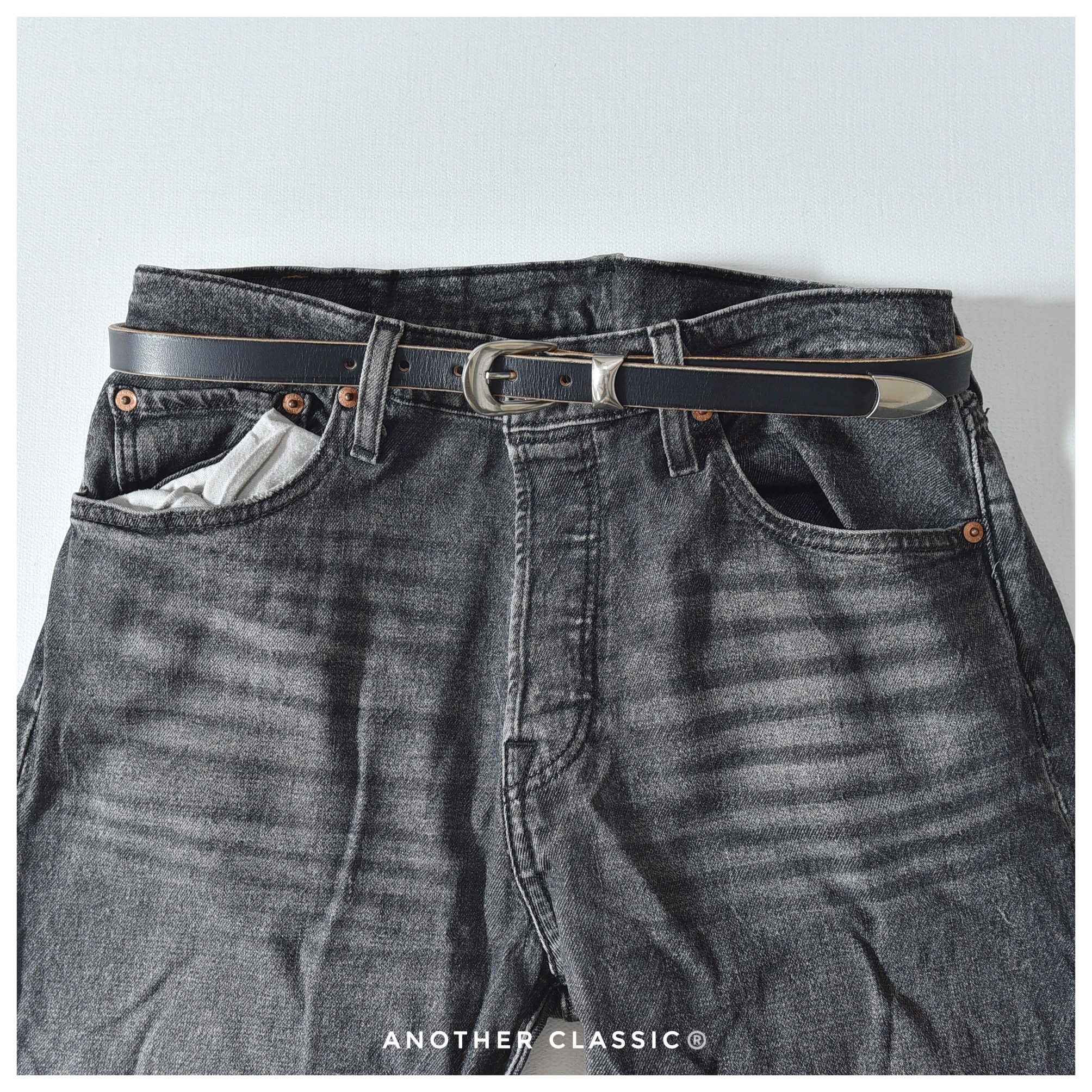 Another Classic26ss 2cm合金 三件套手染茶芯腰带