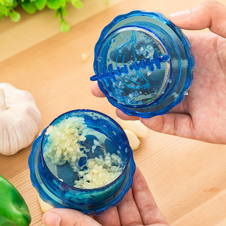 厨房蒜蓉机家用快速捻蒜盒大蒜压蒜器姜蒜搅碎机手动蒜泥器神器