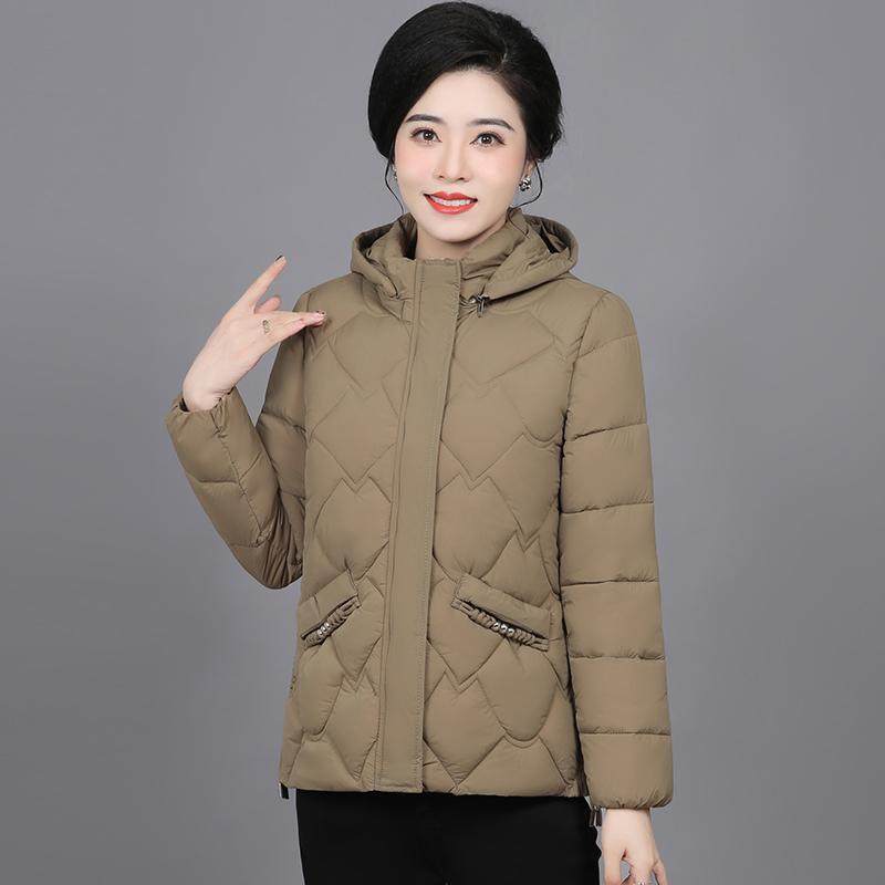羽绒棉服女中老年妈妈冬季棉衣