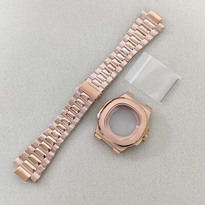 41mm蓝宝石玻璃表壳手表配件玫黑钢三色适日本NH35/364R自动机芯