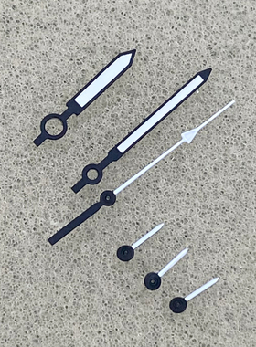 改装VK63手表指针配件6个表针黑白色绿夜光适合日本石英VK63机芯