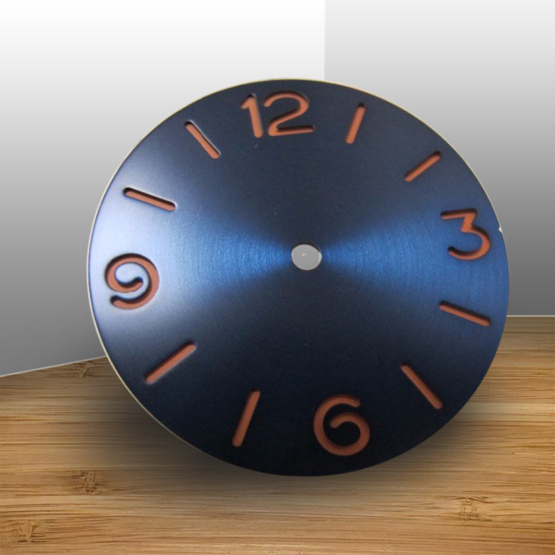 9 mm天之蓝刻度盘适合瑞士6497/6498机芯手表配件军魂表盘p4-8