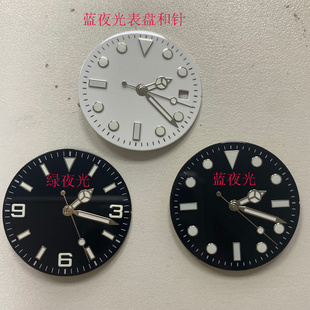 手表配件水鬼29毫米字面针适合装明珠2813和日本8215系列机芯