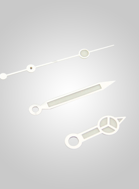 手表配件水鬼银色奔驰表针蓝/绿色夜光适用8215/8205和明珠机芯