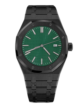 41mmPVD玫金色/黑色精钢男士机械手表 搭配NH35机芯 蓝宝石玻璃