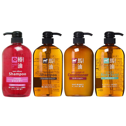 熊野 马油洗发水/护发素/沐浴露 600ml