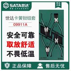 Sata/世达工具4件套 卡簧钳组套 卡簧钳工具托组套09911A