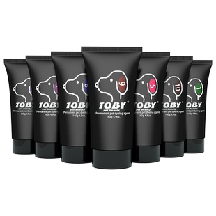 TOBY宠物染色剂染膏狗狗染毛膏大瓶装支色彩艳丽水果香型泰迪染色