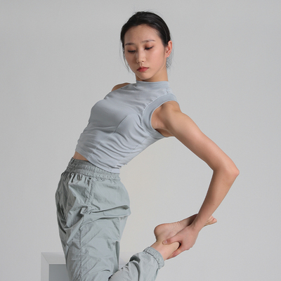 舞蹈背心纯棉高弹上衣女现代芭蕾舞练功服穿搭古典练舞衣D349