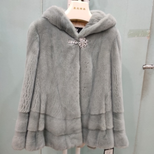 SP1916 潮流女装 浅灰绿色帽款 时尚