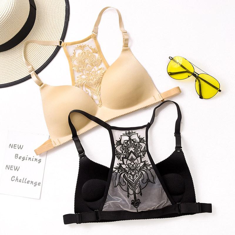 真愛家壹片式無痕文胸美背刺繡內搭胸貼深V性感無鋼圈內衣小胸 夏在類目 女士內衣/男士內衣/家居服, 文胸中 - 來自Buy2taobao.com提供專業的淘寶代購服務