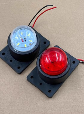 箱货车车厢顶灯防水高亮led示宽灯12v24v大货车示廊灯橡皮四角灯
