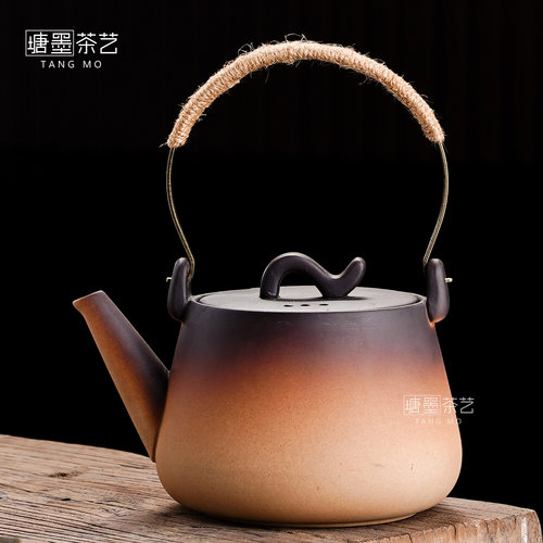 大容量窑变陶壶柴烧煮茶壶烧水壶