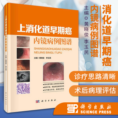 上消化道早期癌內镜病例图谱黄晓俊李玉民消化系肿瘤内窥镜检图谱 早期食管癌指南上消化道内镜诊断秘籍 早期胃癌篇超声内镜书籍