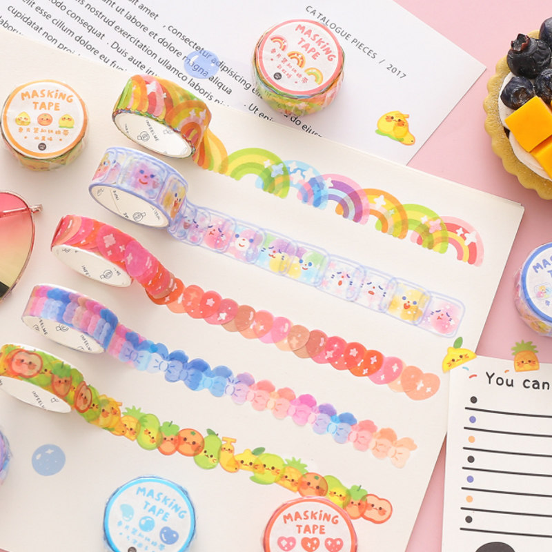 成长手册基础手帐和纸胶带少女可爱软萌异形档案装饰材料素材贴纸