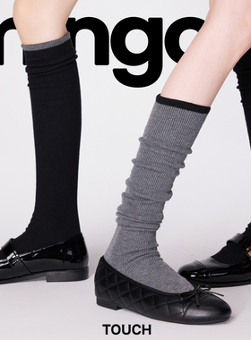 秋冬灰色显瘦羊毛小腿袜百搭条纹长筒袜女2025新款爆款舒适jk袜子