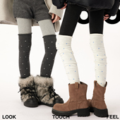 白色长筒袜女2025新款 秋冬女款 日系甜美波点加厚过膝堆堆袜防下滑