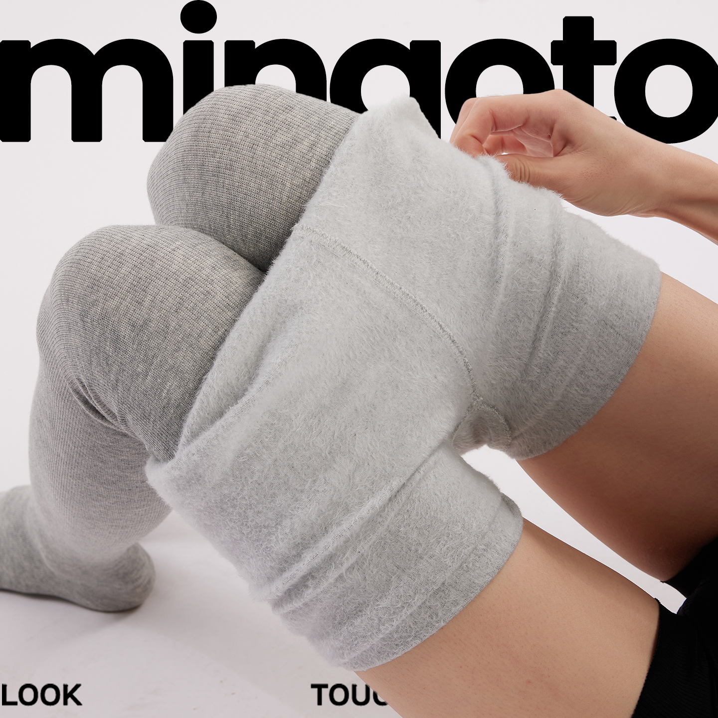 弥构秋冬打底裤加绒配裙子连脚袜