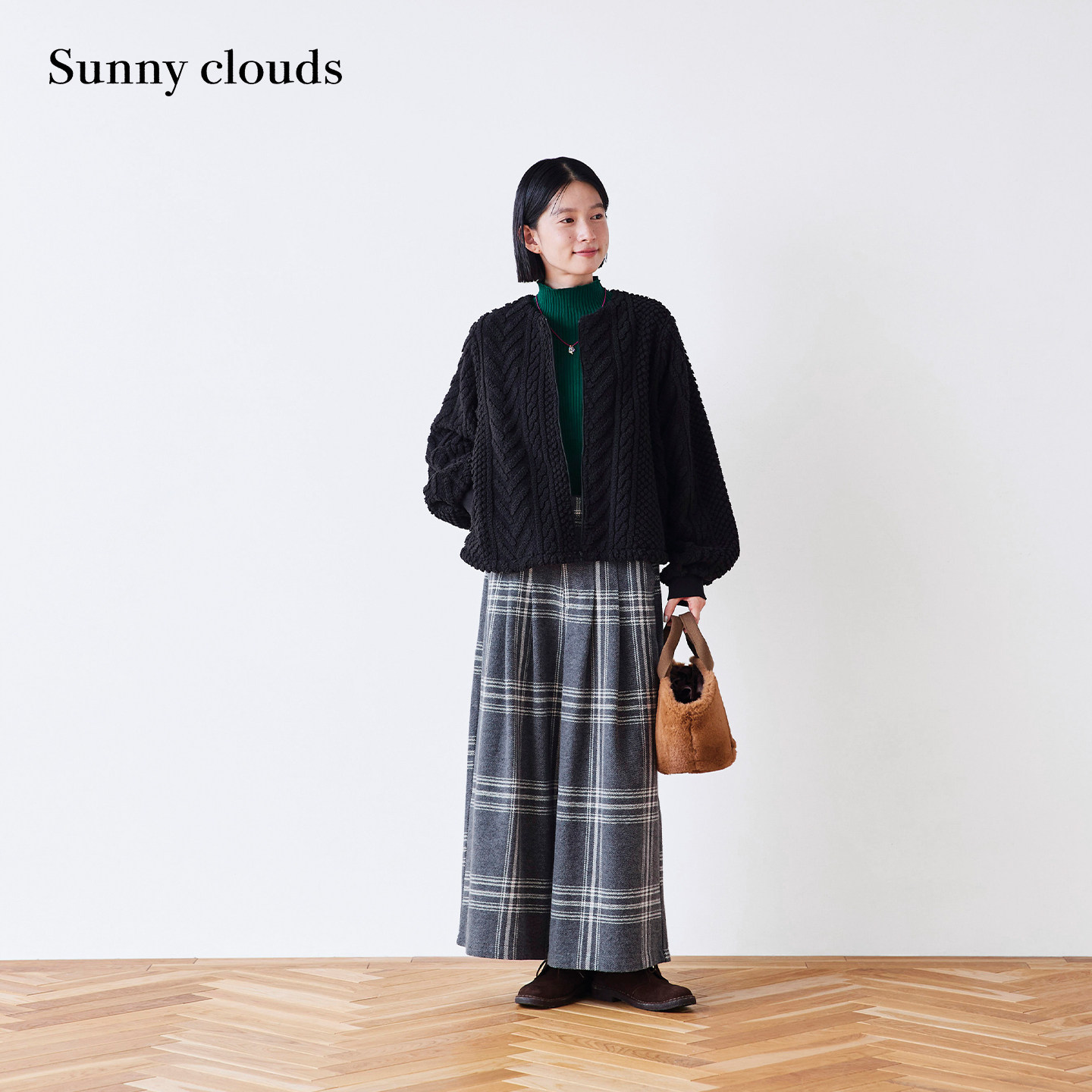 冬季新品 桑妮库拉/Sunny clouds女式摇粒绒外套保暖加厚无领毛衣