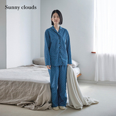 女式 clouds 纯棉微厚双纱棉印花家居服 Sunny 桑妮库拉