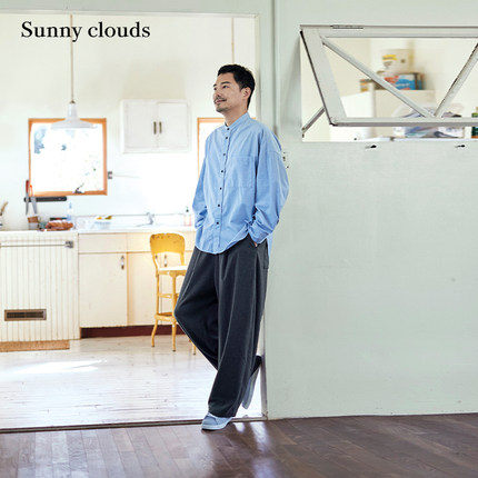 桑妮库拉/Sunny clouds 男式宽松气球裤春季舒适阔腿裤