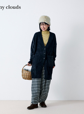 冬季新品 桑妮库拉/Sunny clouds 纯棉针织高领衫黄色打底毛衣女