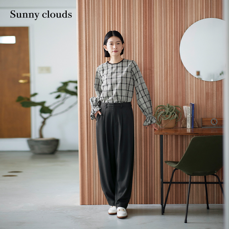 宽松百搭纯棉罩衫秋季设计感上衣