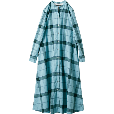 Sunnyclouds女式纯棉格子连衣裙