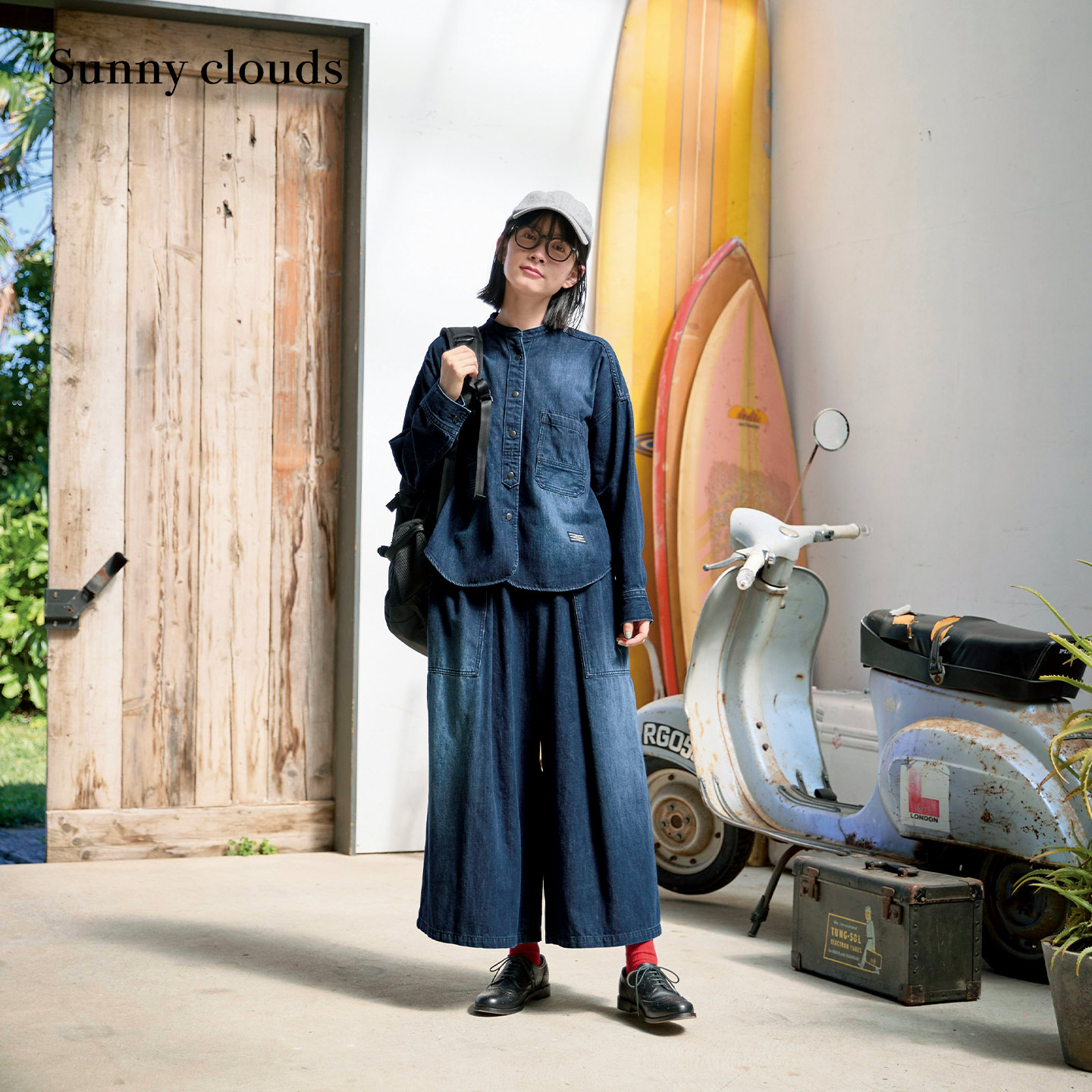 纯棉牛仔衬衫宽松百搭女