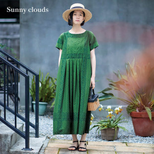 clouds 女式 Sunny 桑妮库拉 纯棉印花连衣裙