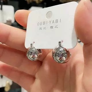 宋慧乔同款耳环 菜篮子耳扣耳环