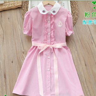 女童连衣裙夏季小女孩洋气儿童裙子女大童纯棉2023夏装公主裙新款