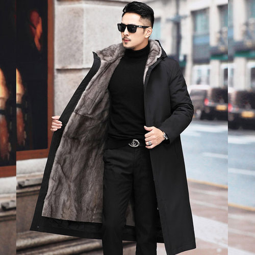 派克服2024年新款貂内胆皮毛一体