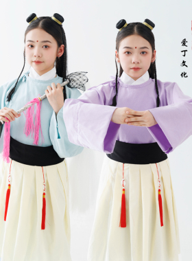 小仙童服装西游记万圣节儿童汉服书道童子小神仙清风明月演出服装