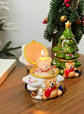 陶瓷小熊香薰生日礼物圣诞节