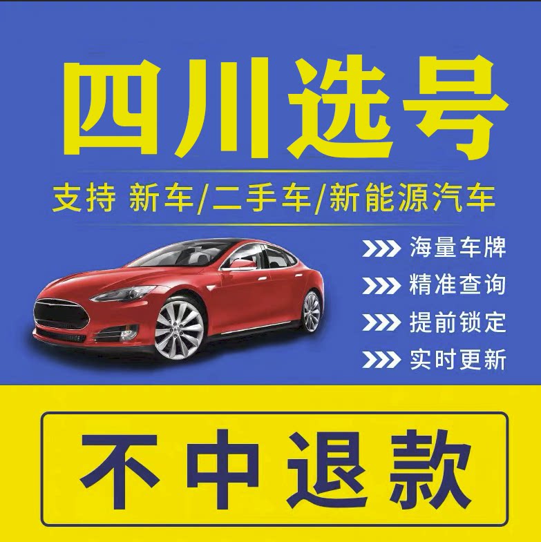 四川成都车牌选号宜宾南充德阳新其它服务