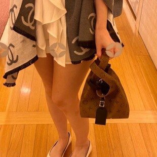 老花单肩跨手拎包 PM棕色老花菜篮子手提斜挎包M46816 AAtlantis