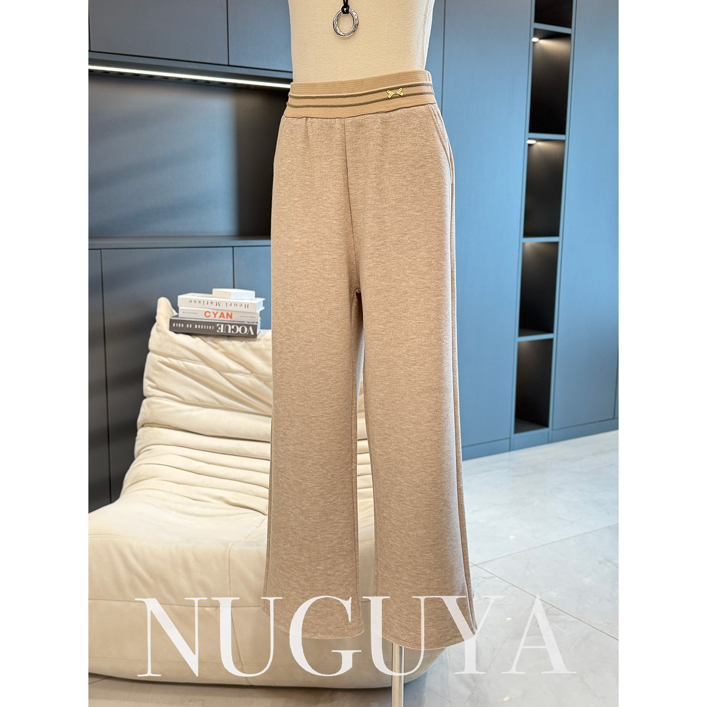 时尚休闲妈妈装裤子女显瘦秋冬新款长裤气质百搭中老年洋气直筒裤