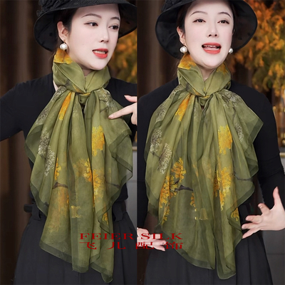 春秋冬网红爆款优柔纱纱巾丝巾