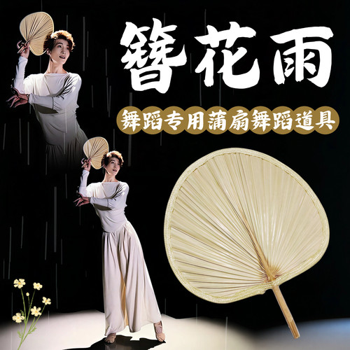 蒲扇舞蹈道具簪花雨成人老式手工