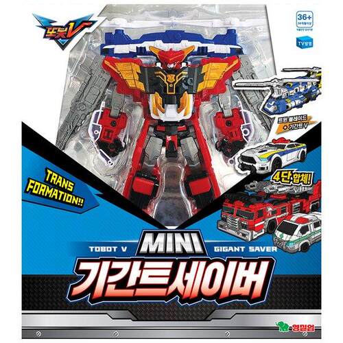 韩国直邮T Tobot V MINI 组合变形机器人男童变形机甲过家家玩具
