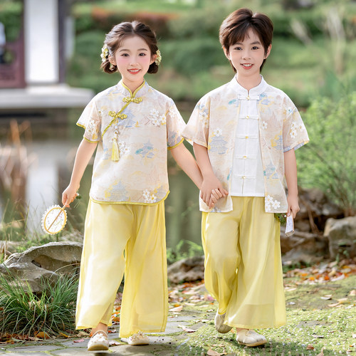花神儿童国风唐装夏季新中式汉服