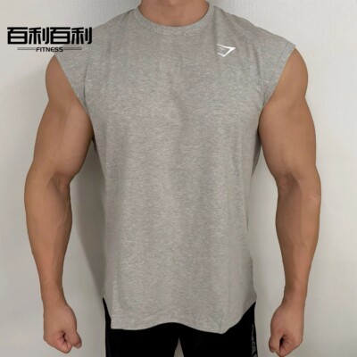 宽肩显型!Gymshark Critical Cut off 男运动健身飞机砍袖坎肩T恤
