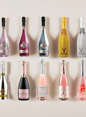 现代样板间仿真酒香槟起泡酒柜餐边柜酒吧假高档香槟酒装饰品摆件