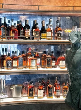 别墅样板间高档仿真洋酒伏特加威士忌设计展厅售楼处酒柜吧台摆件