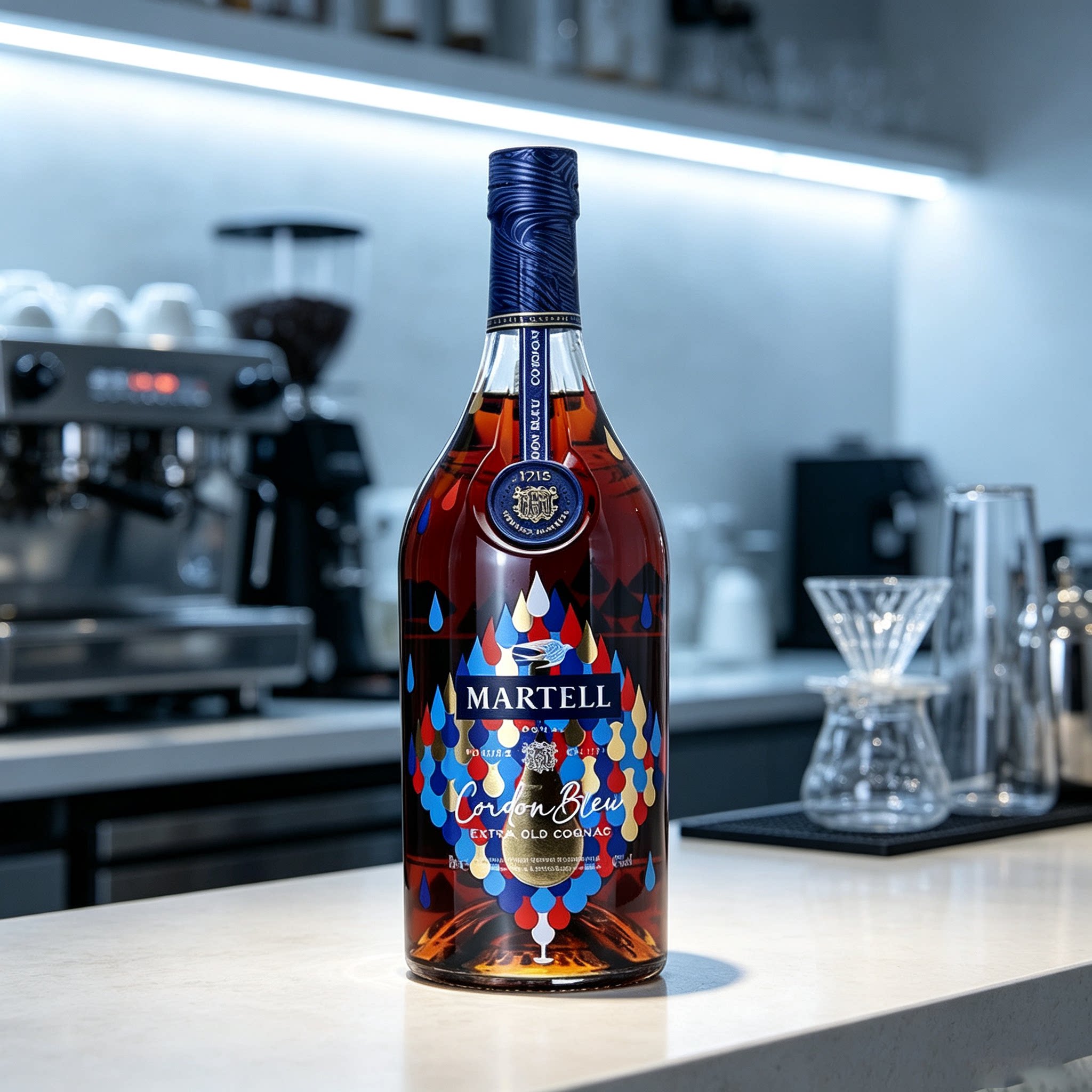 样板房马爹利蓝带限量白兰地仿真洋酒瓶酒柜装饰品摆件高档酒图片