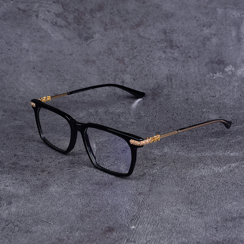 潮人超轻细框方款眼镜框 板材复古十字架简单眼镜框 可配近视老花